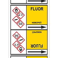 Značení potrubí, fluor